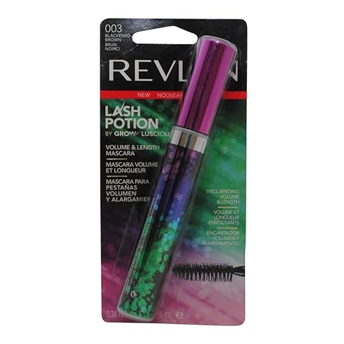 Revlon Lash Potion Volume & Length Mascara by Grow Lucious, Blackened Brown 003- 0.34 fl oz (10 ml) Beauty & Personal Care REVLON