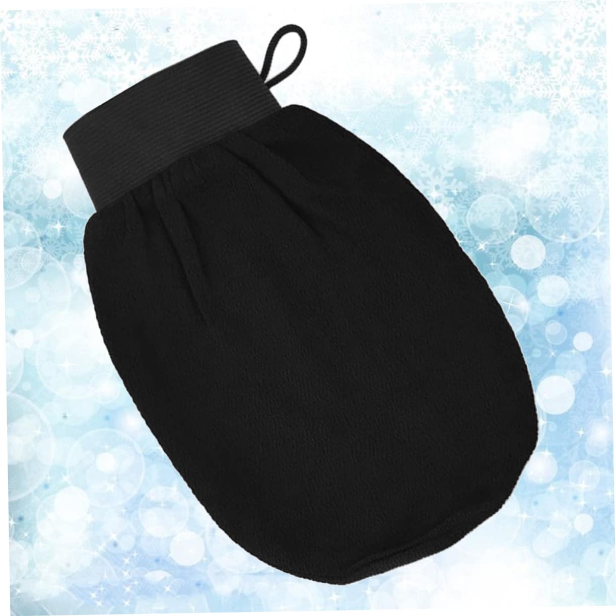 PartyKindom Bath Exfoliating Scrub Gloves for Men and Women Stretchy Dead Skin Remover Bath Shower Scrubber Machine Washable and Quick Drying Black Beauty and Personal Care PartyKindom