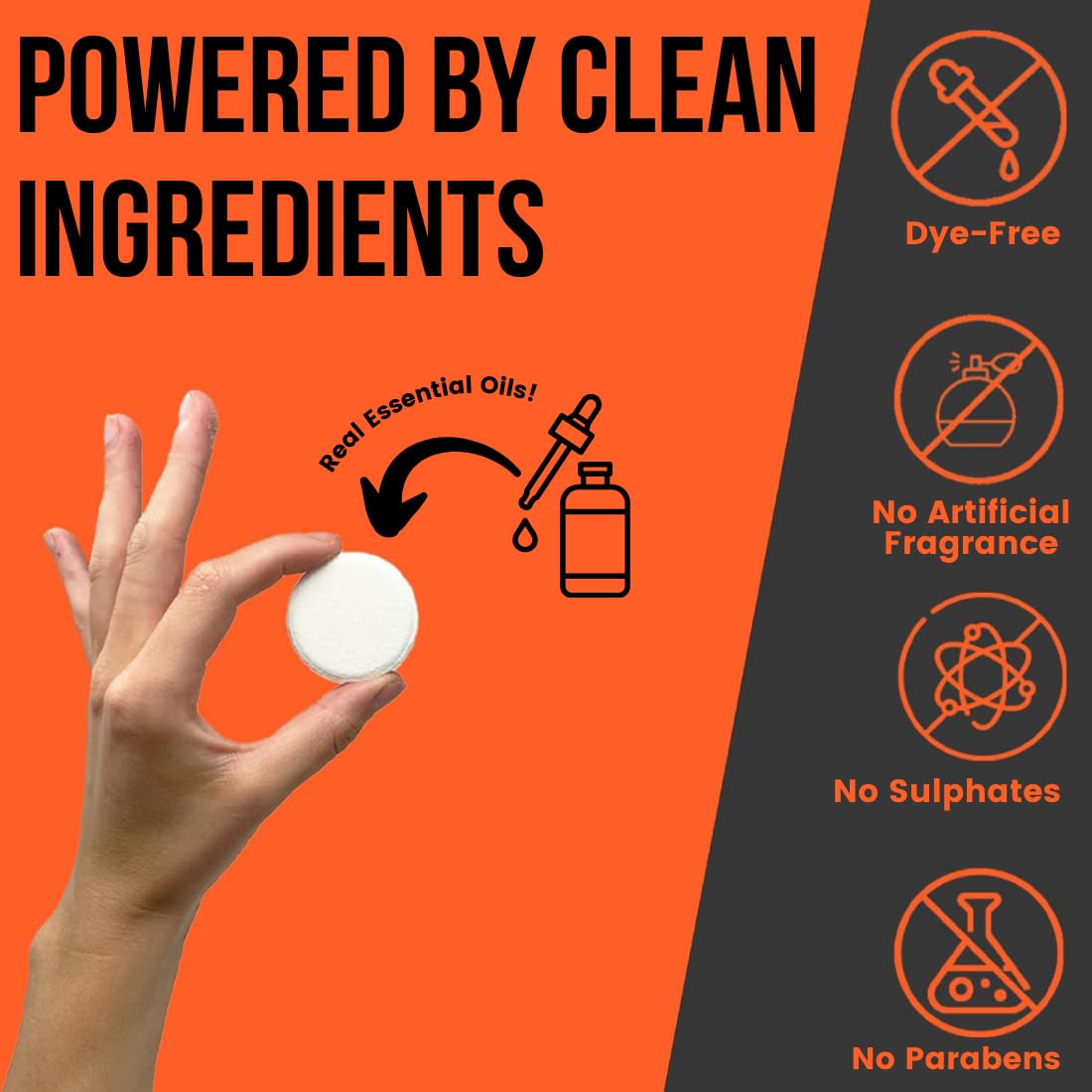 Pure Energizing Sport Shower Steamers - Natural Orange and Tea Tree Essential Oils, Made in USA, Muscle Recovery for Athletes, Gifts for Runners Beauty and Personal Care Pure Athlete