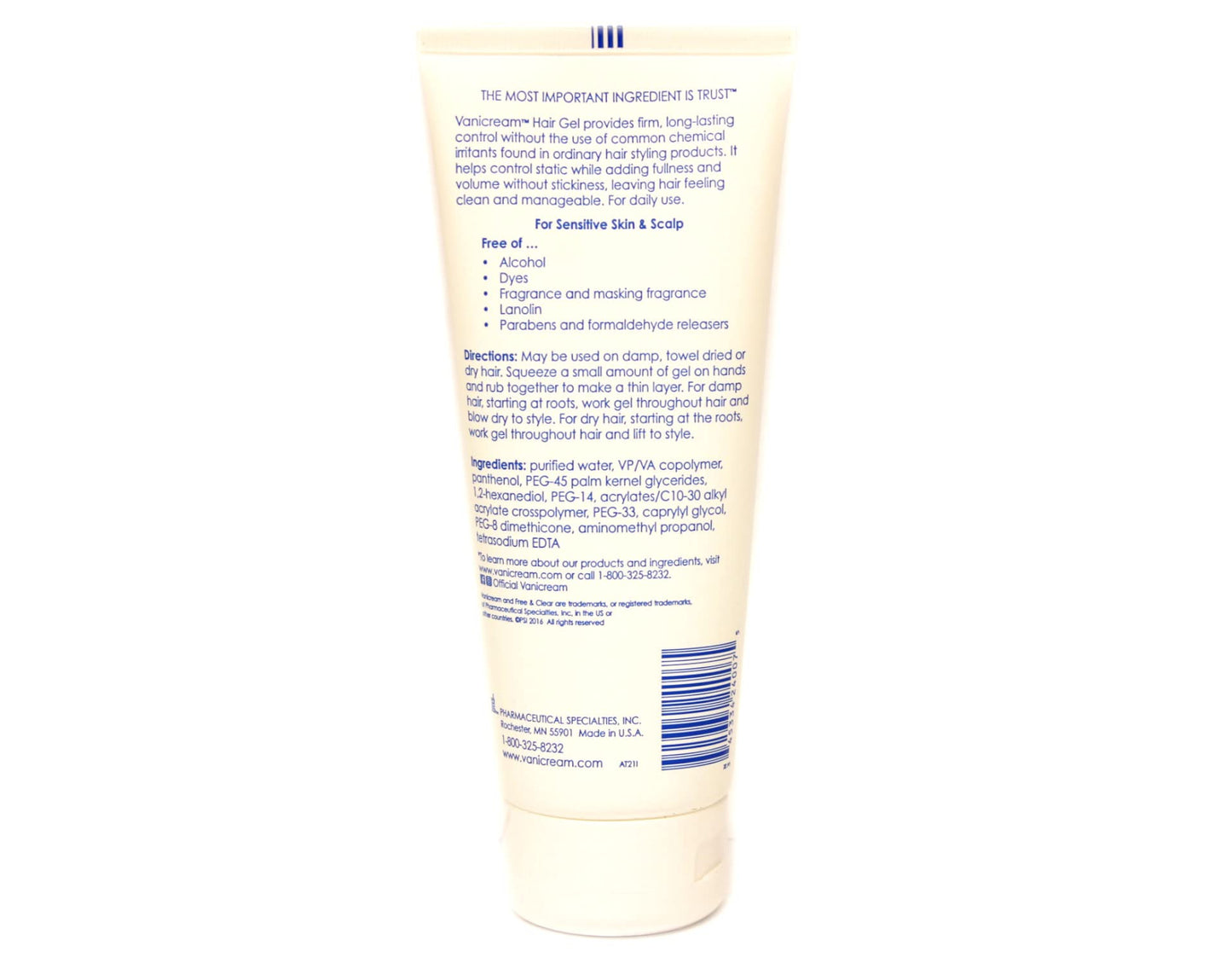 Vanicream Hair Styling Gel 7 oz Beauty & Personal Care Vanicream