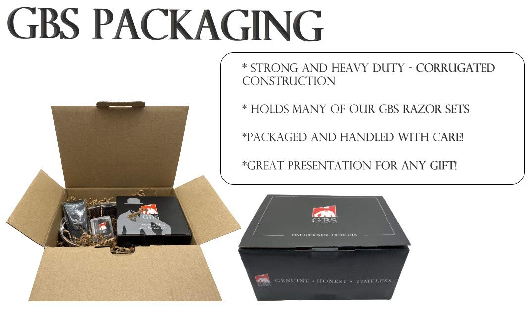 G.B.S Men's Grooming Kit - 5 Blade Ivory Razor, Ceramic Mug, Glycerin Soap, Shaving Brush, Stand Ultimate Includes 1 Blade Beauty and Personal Care G.B.S