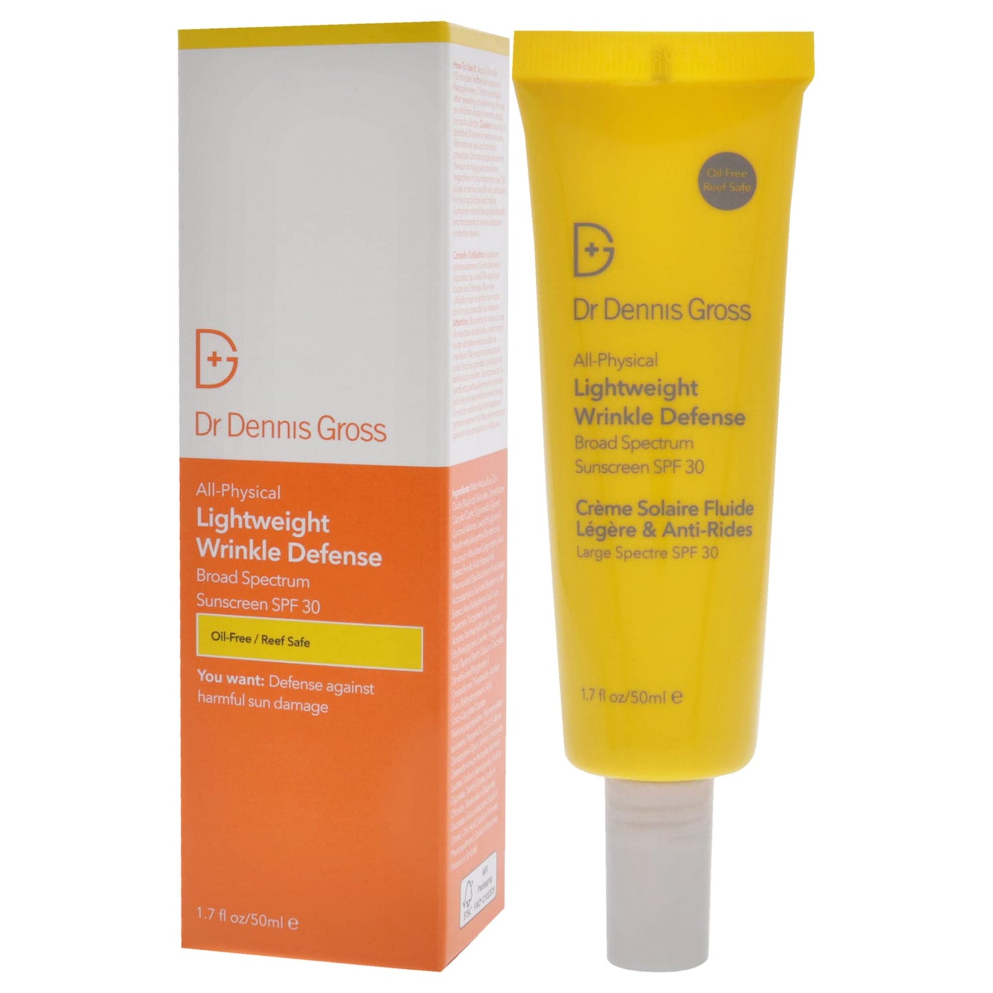 Dr Dennis Gross All Physical Lightweight Wrinkle Defense SPF 30 Sunscreen Unisex 1.7 oz Beauty & Personal Care Dr Dennis Gross