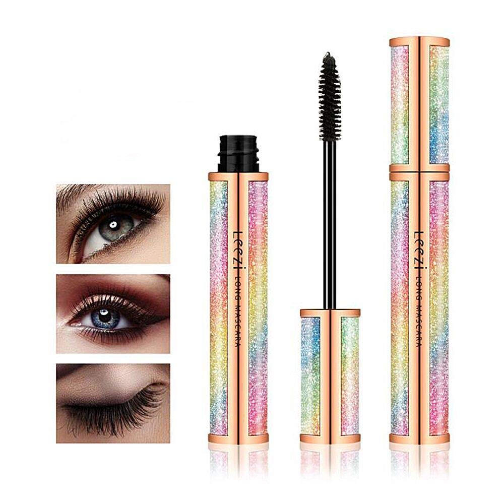 4D Silk Fiber Eyelash Mascara Waterproof - Thickening Long Lasting Smudge-Proof Natural Curling Lengthening All Day Exquisitely Extra Long Black (A) Beauty & Personal Care Earthsport