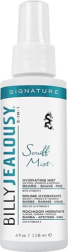 Billy Jealousy Signature Scruff Mist 3-in-1 Hydrating Beard, Shave & Face Spray for Men with Vitamin E | Soften Stubble, Refresh, Tone & Moisturize Beauty & Personal Care Billy Jealousy