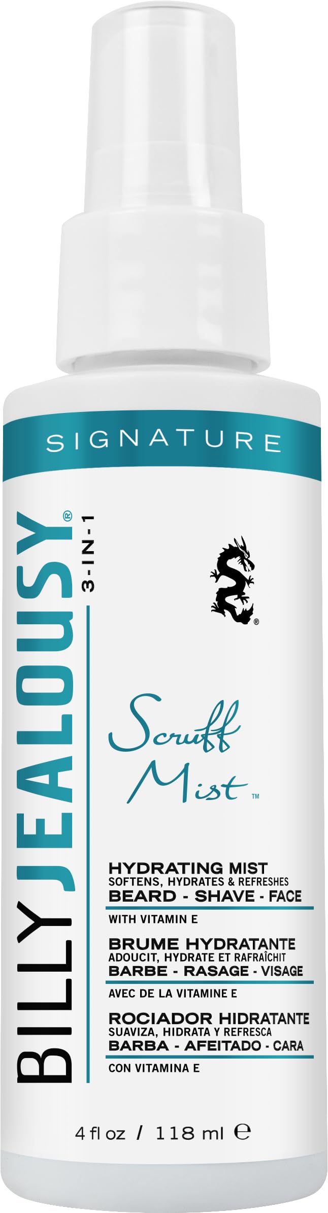 Billy Jealousy Signature Scruff Mist 3-in-1 Hydrating Beard, Shave & Face Spray for Men with Vitamin E | Soften Stubble, Refresh, Tone & Moisturize Beauty & Personal Care Billy Jealousy