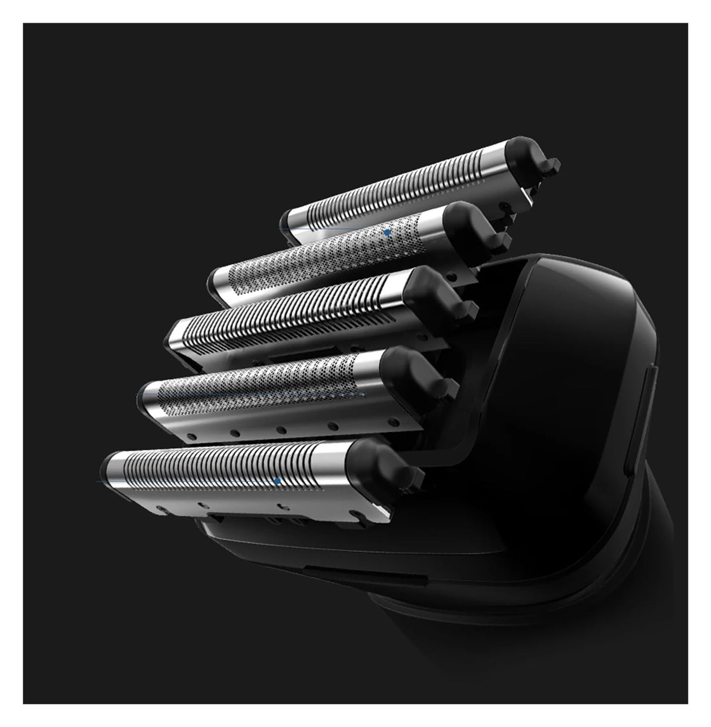 Cutter Head For Electric Shaver?Compatible For Mijia 5?MSWT501 Reciprocating Five-Blade Head Black Replacement Shaver Head Beauty and Personal Care YHFWER