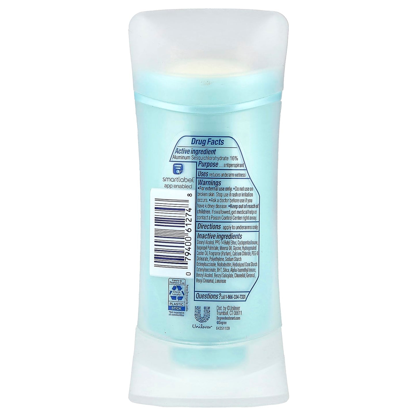 Degree Advanced, 72H Body Heat Activated™, Antiperspirant Deodorant, Stress Control, 2.6 oz (74 g) Beauty and Personal Care Degree