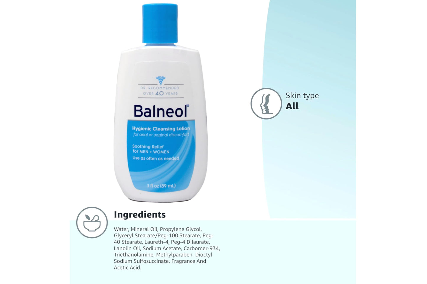 Balneol Hygienic Cleansing Lotion - 3 fl oz Beauty & Personal Care Balneol