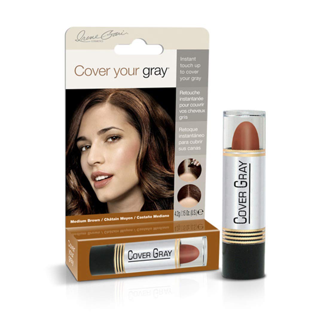 Cover Your Gray Hair Color Touch-Up Stick - Medium Brown (2-Pack) Beauty & Personal Care Cover Your Gray