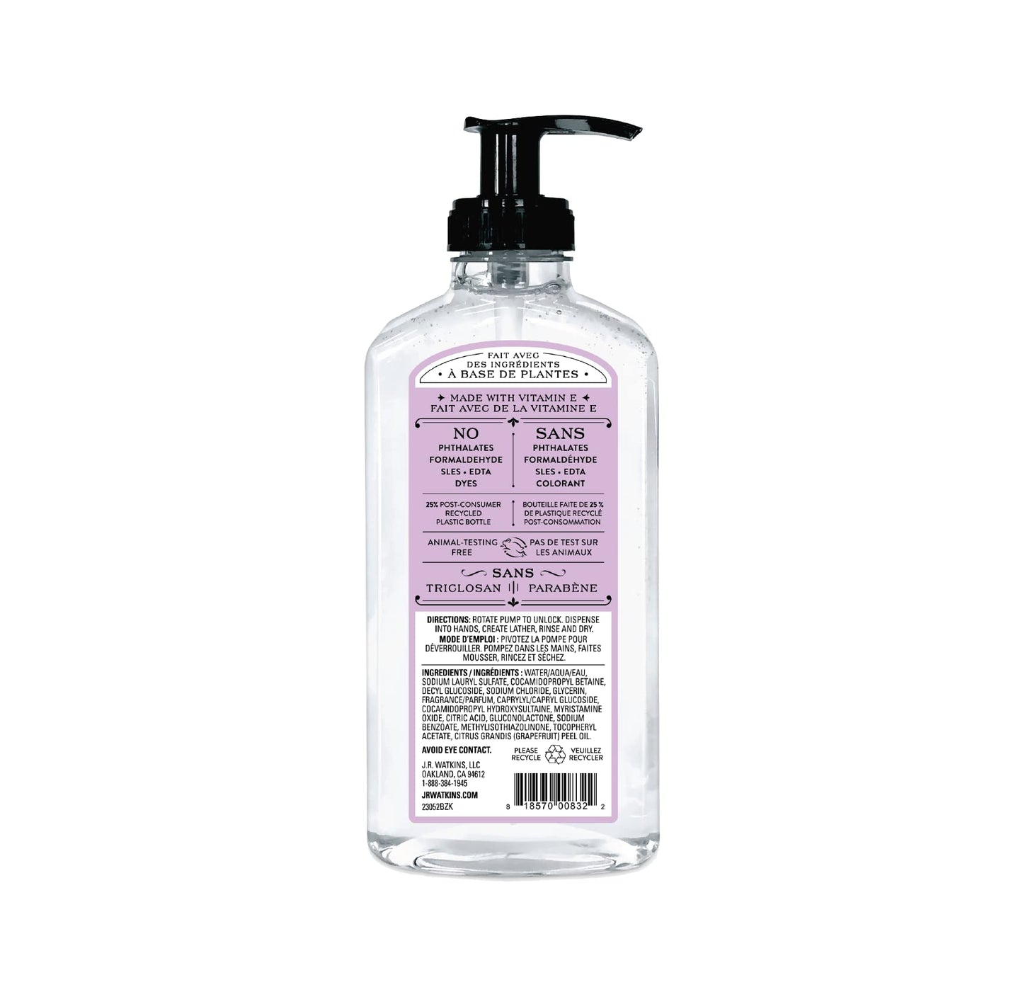 J.r. Watkins Natural Home Care Hand Soap, Lavender - 11 Oz Beauty & Personal Care J.R. Watkins