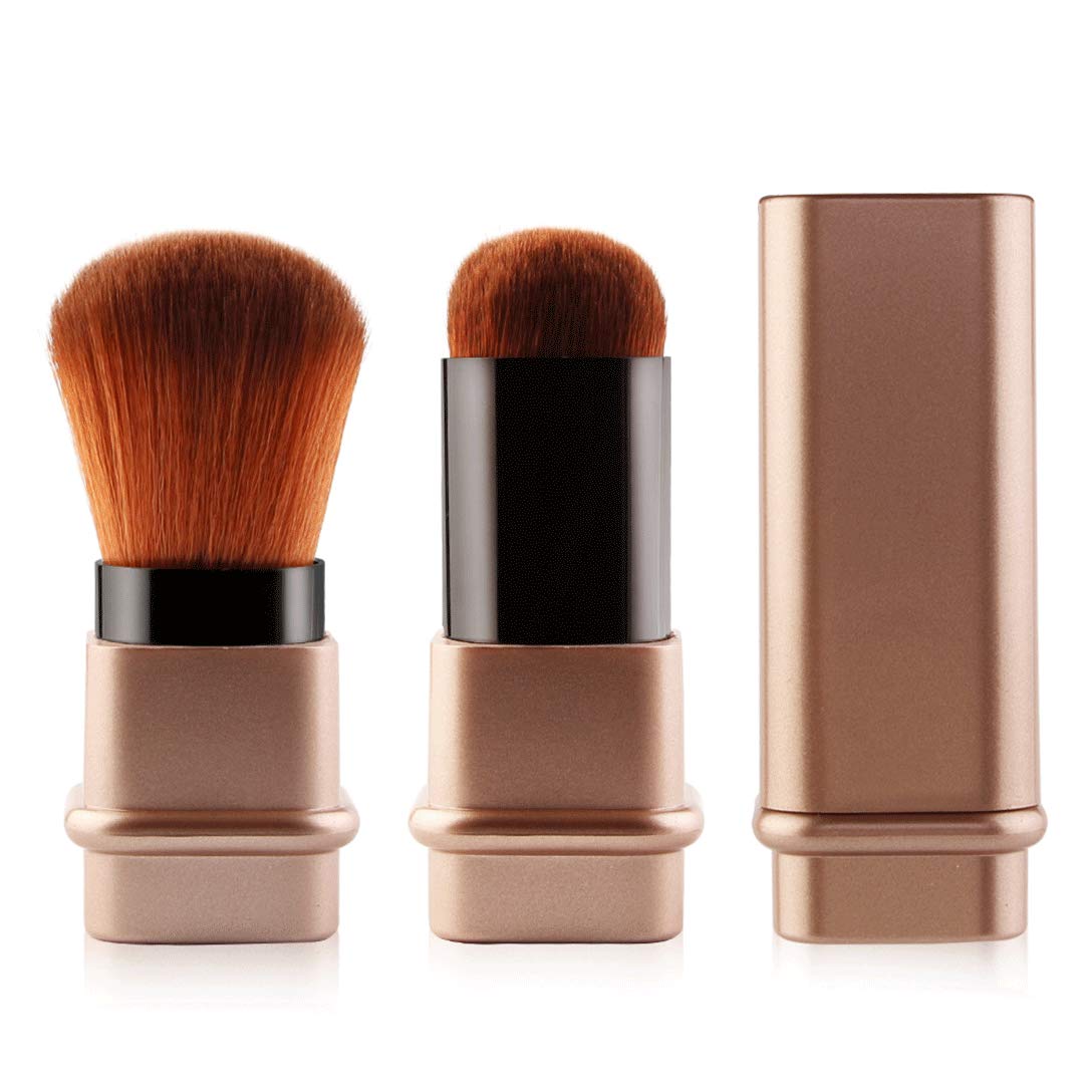 RN BEAUTY Retractable Kabuki Makeup Brushes Foundation Brush Powder Brush Blush Brush Bronzer Brush Face Blender Brush Professional Mineral Blending Beauty & Personal Care RN BEAUTY