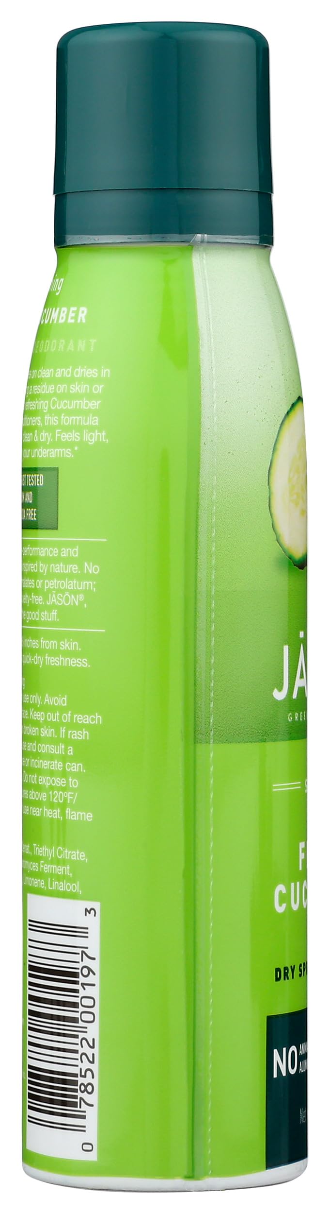 Jason Dry Spray Deodorant, Soothing Fresh Cucumber, 3.2 Oz Beauty and Personal Care JASON