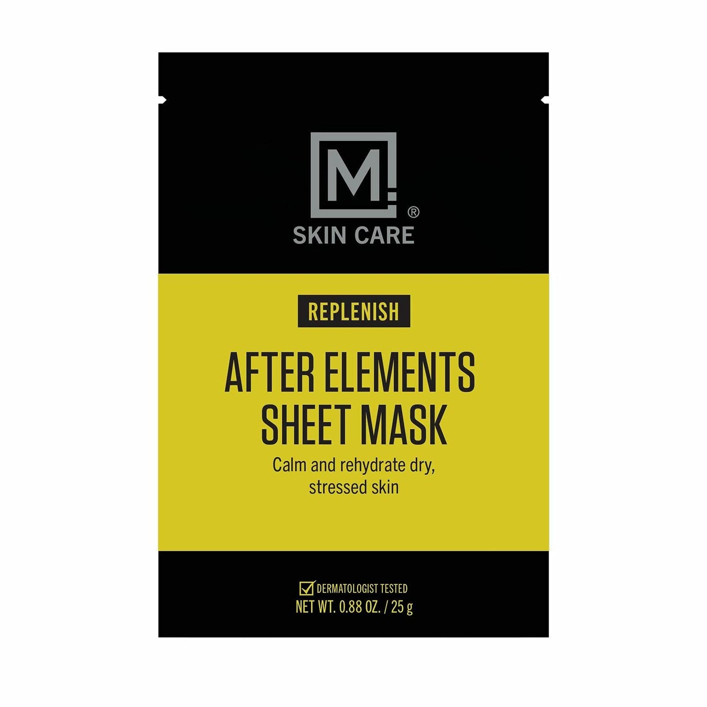 M. Skin Care After Elements Facial Sheet Mask Treatment for Men, Sunburn and Windburn Skin Care Face Mask Beauty & Personal Care M Skin Care