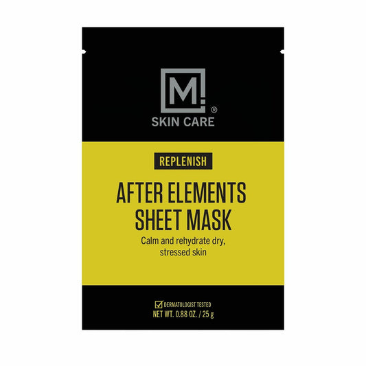 M. Skin Care After Elements Facial Sheet Mask Treatment for Men, Sunburn and Windburn Skin Care Face Mask Beauty & Personal Care M Skin Care