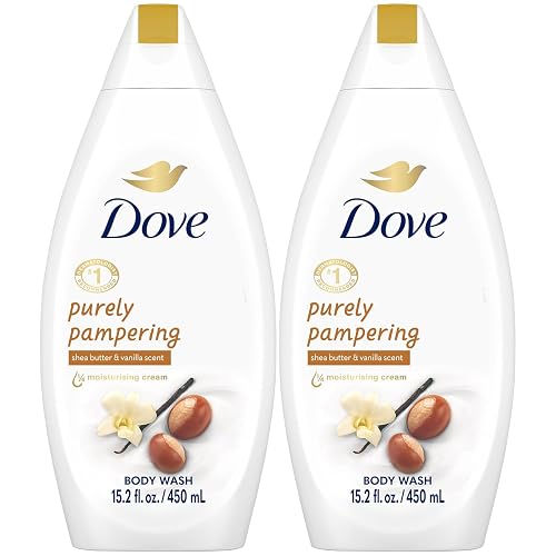 Dove Body Wash 2-Pack - Purely Pampering, Shea Butter & Vanilla for Softer, Smoother Skin, 15.2 Oz Ea Beauty & Personal Care Dove