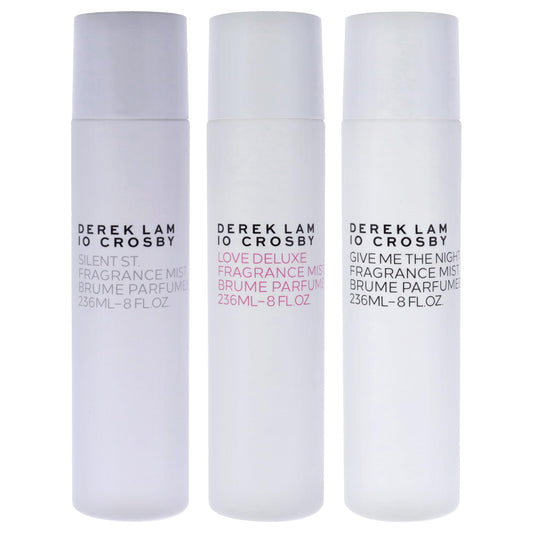 Derek Lam Kit for Women - 3 Pc 8oz Love Deluxe Fragrance Mist, 8oz Give Me The Night Fragrance Mist, 8oz Silent St Fragrance Mist
