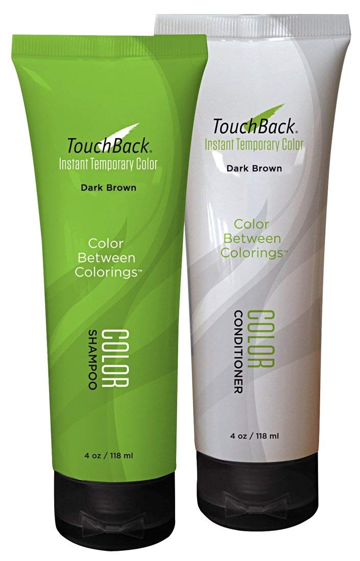 TouchBack Dark Brown Color Shampoo and Conditioner Set Beauty & Personal Care TouchBack