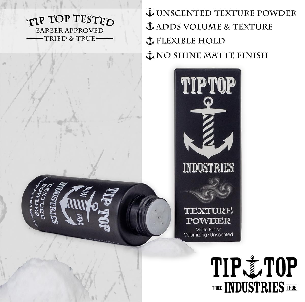 Tip Top Matte Texture Powder 0.7oz / 20g - Volumizing Texurizing Styling Powder Beauty & Personal Care Tip Top Pomade
