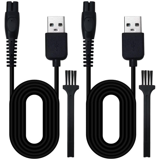 Icelily New 5V USB Charger Cord Replacement for P-hilips O-neBlade Series/Shavers Series/ 3000 Series/ 5000 Series/ 7000 Series/ 9000 Series, 2-Pack Beauty and Personal Care Icelily