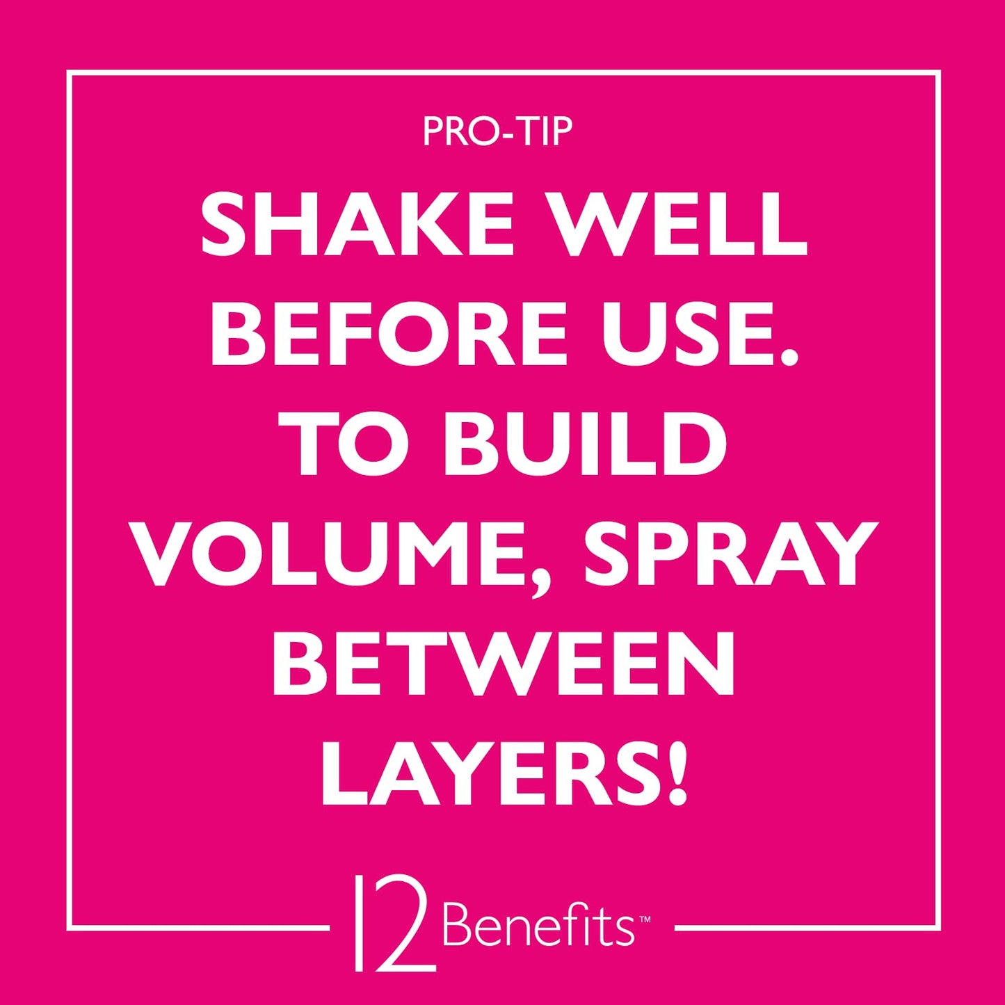 12 Benefits Big Day Hairspray - Long-lasting Hair Care Volume Spray w/Argan Oil, Vitamin B5, Silk Protein + Salon Product, Heat Protectant, Humidity Beauty & Personal Care 12 Benefits