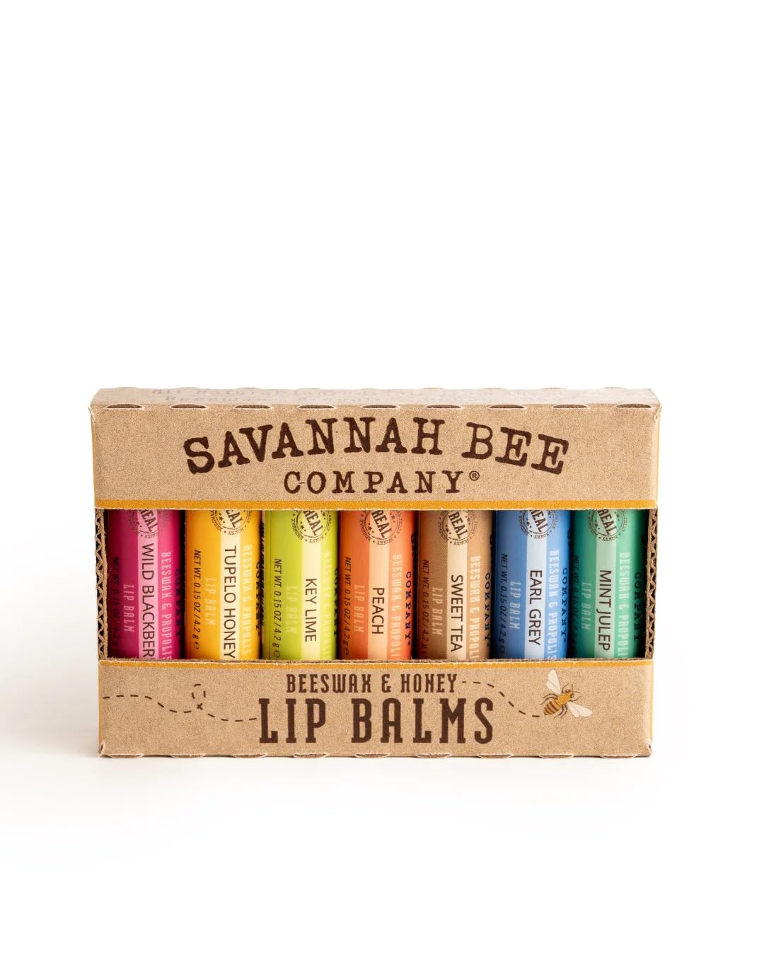 Savannah Bee Company Lip Balm - Lip Moisturizer for Chapped Lips - Hydrating Lip Balm with Pure Honey (Bee the Balm Set) Beauty and Personal Care Savannah Bee Company