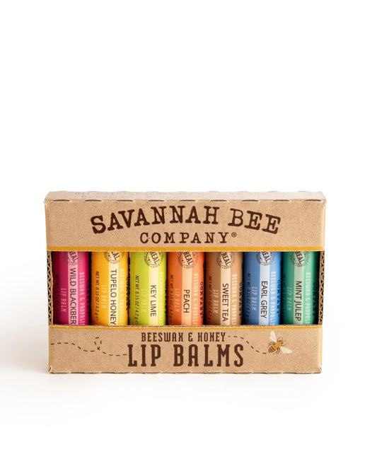 Savannah Bee Company Lip Balm - Lip Moisturizer for Chapped Lips - Hydrating Lip Balm with Pure Honey (Bee the Balm Set) Beauty and Personal Care Savannah Bee Company