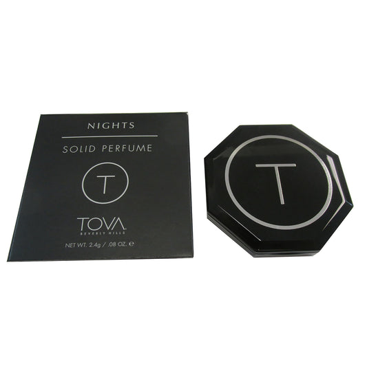 Tova Nights Solid Perfume Compact - Floral Woody Pocket Perfume Dab-On for Women - USA Made & Cruelty-Free - 2.4 g Beauty & Personal Care Tova