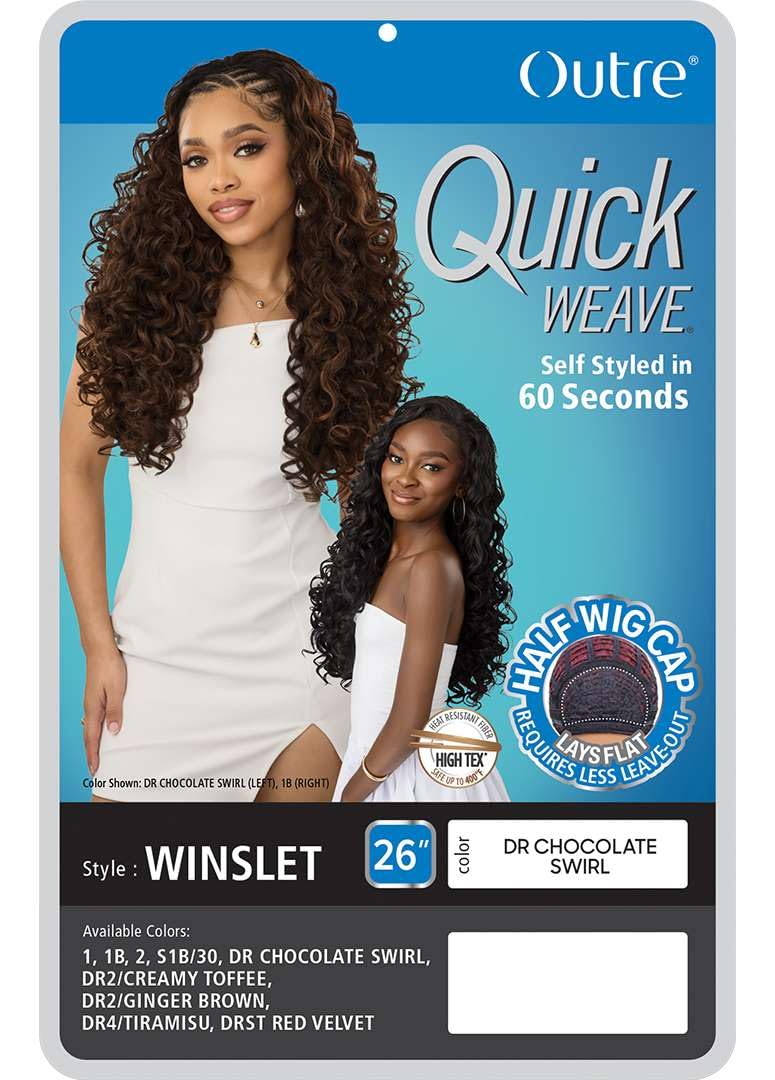Outre Quick Weave Synthetic Half Wig - Winslet (DR2/CREAMY TOFFEE)