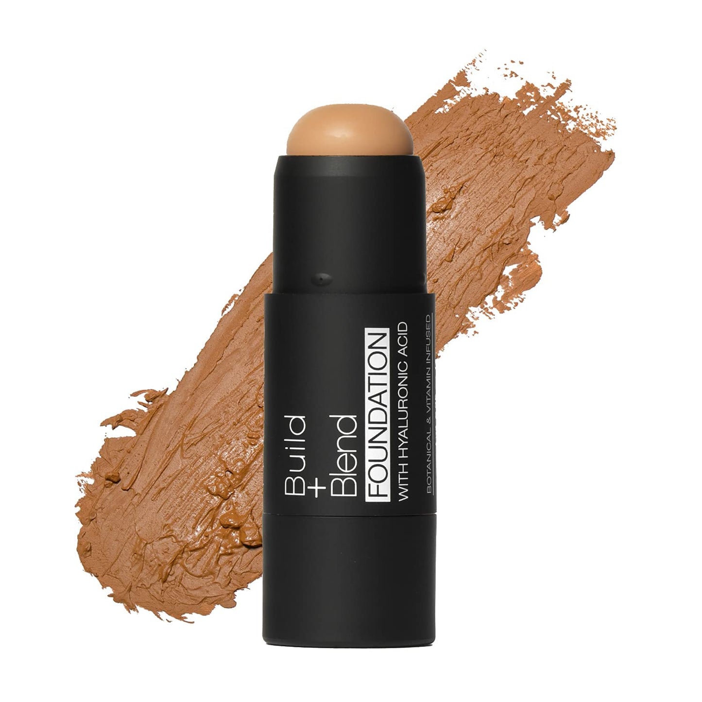 Palladio BUILD + BLEND Foundation Stick, Contour Stick for Face, Professional Makeup for Perfect Look, 0.25 Ounce (Amber Glow) Beauty & Personal Care Palladio