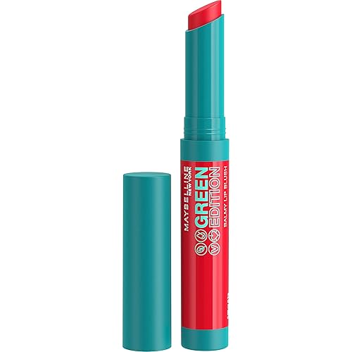 Maybelline Green Edition Balmy Lip Blush, Formulated With Mango Oil, Flare, Red Pink, 1 Count Beauty & Personal Care MAYBELLINE