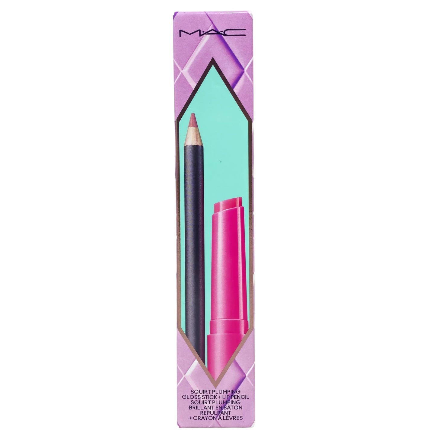MAC M·A·C Cosmetics Holiday Exclusive Anything's Glossible Squirt Plumping Gloss Stick and Lip Pencil Duo Set - Edge to Edge/Amped Beauty & Personal Care MAC