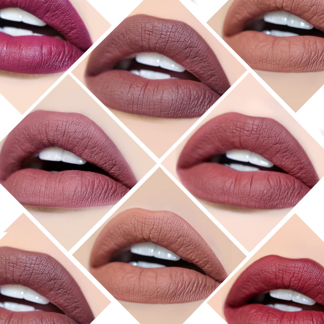 Girlactik Long Lasting Matte Lip Paint Liquid Lipstick in Allure- Long wearing, Smooth Application, Pigmented, Non-Crack Formula, Lightweight, 7.5 ml Beauty & Personal Care Girlactik