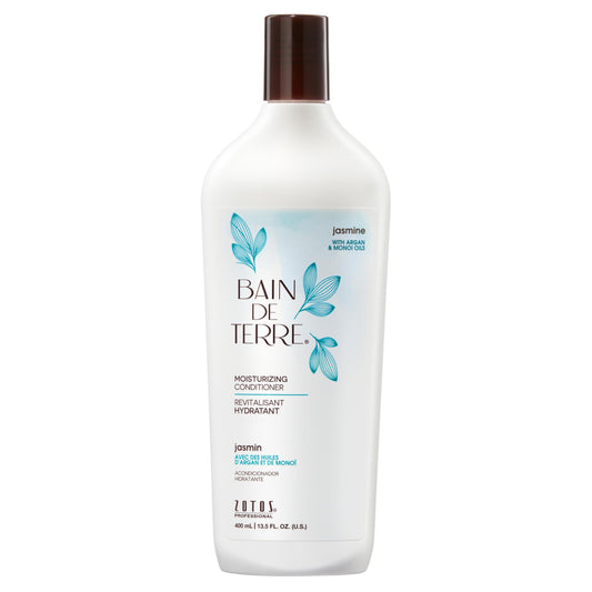 Bain de Terre Jasmine Moisturizing Conditioner, Rich Hydration for Dry Hair, with Argan & Monoi Oils, Paraben-Free, Color-Safe, Vegan, 13.5 Fl Oz Beauty & Personal Care Bain de Terre