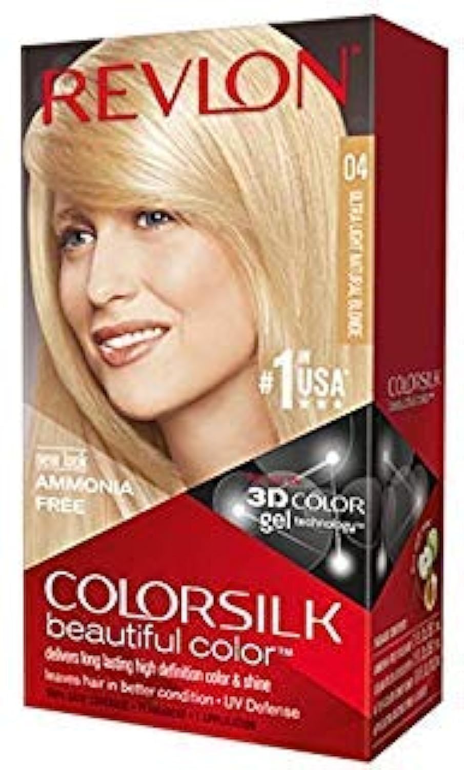 Revlon ColorSilk Beautiful Permanent Color, [04] Ultra Light Natural Blonde 1 ea Beauty & Personal Care REVLON