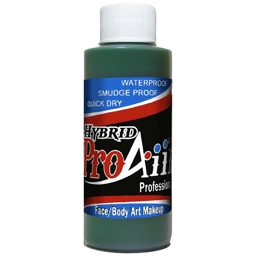 ProAiir Face and Body Painting Makeup - 2oz (60ml) Green Beauty & Personal Care ShowOffs Body Art