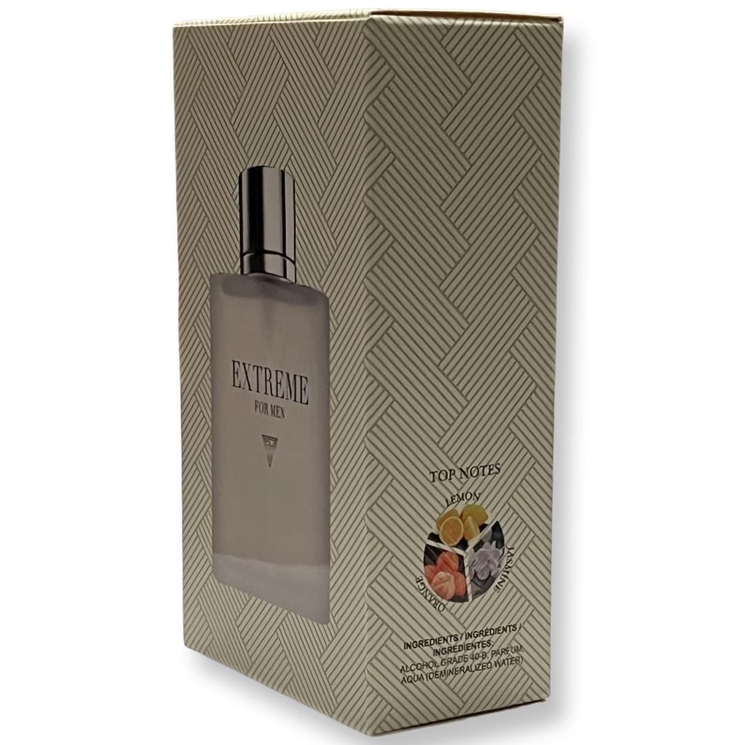 United Scents EXTREME FOR MEN Eau de Parfum - Top Notes: Lemon, Jasmine and Orange - 3.4 Fl Oz Beauty & Personal Care United Scents