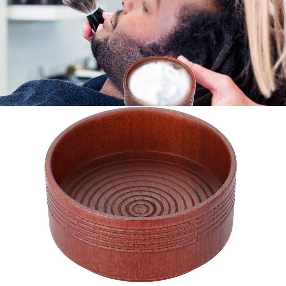 Vruping Soap Bowl, Wooden Shaving Soap exquisite Mug with The Best Effect Enhance Your Shave Suitable For Man Beauty and Personal Care Vruping