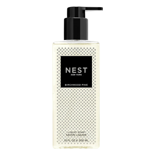 NEST New York Liquid Soap, Birchwood Pine - 10 fl oz - Cleanses & Nourishes Skin - Approx. 300 Pumps Per Bottle - Gluten Free & Cruelty Free Beauty & Personal Care NEST New York
