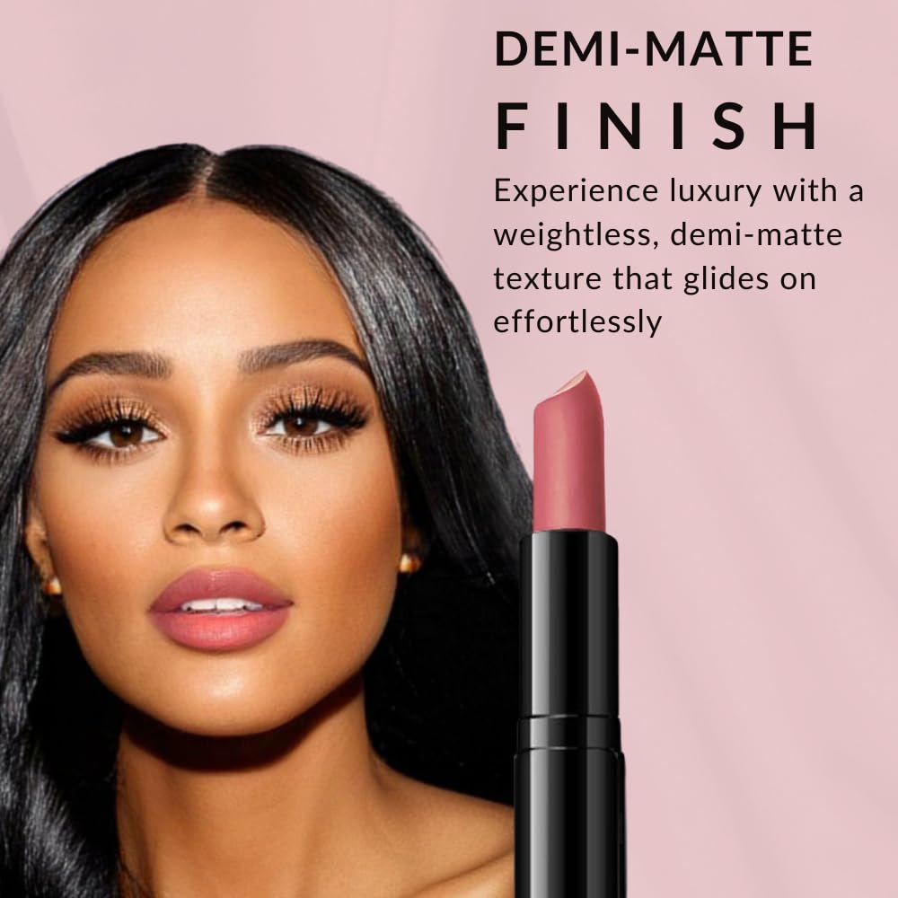 Flori Roberts Luxury Lipstick, Vibrant Lip Makeup for Women of Color or Deeper Skin Tones, Demi-Matte Texture, Hydrates and Conditions Lips Beauty & Personal Care Flori Roberts