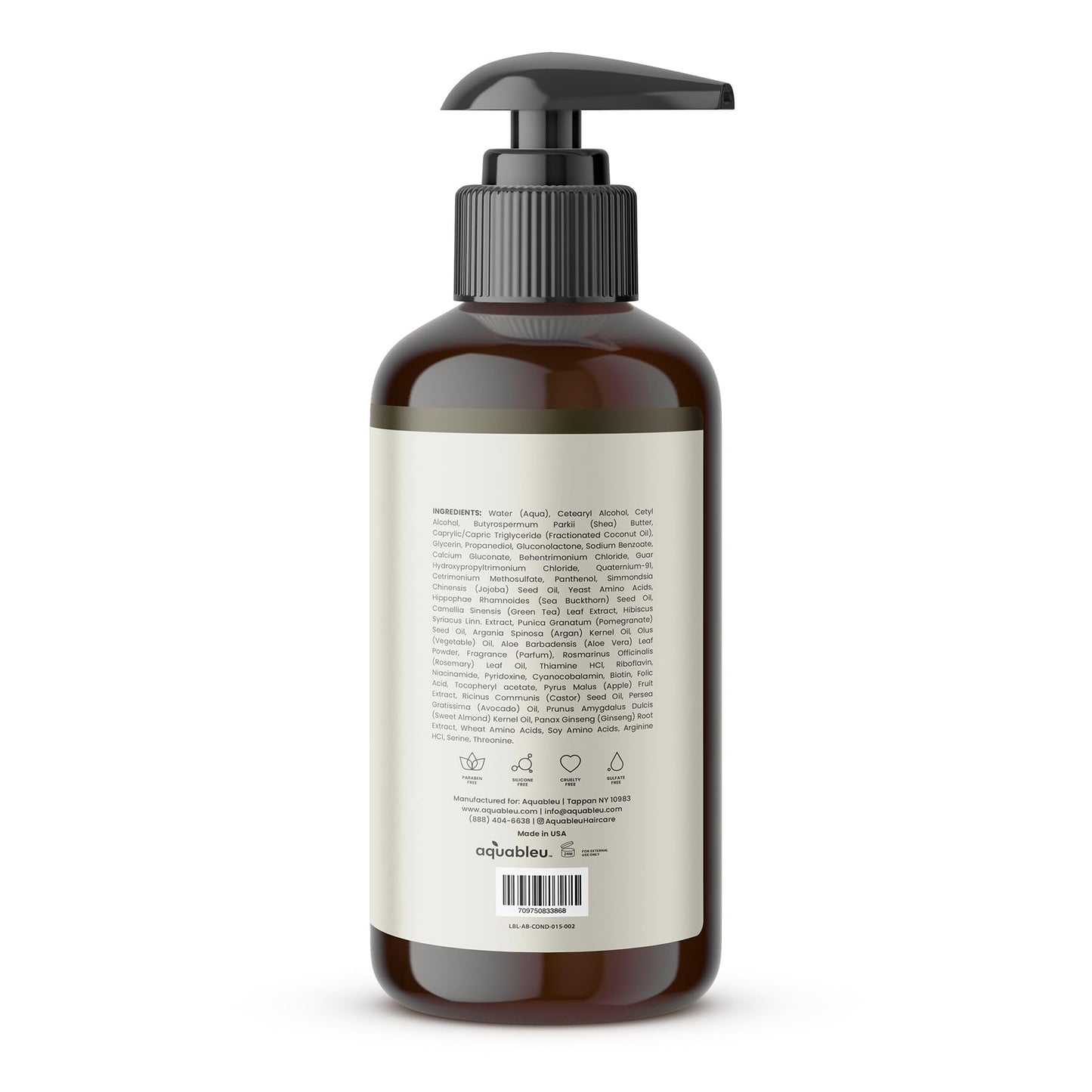 Aquableu Advanced Therapy Anti-Thinning Rosemary Oil Conditioner - Infused with 14 All-Natural Ingredients for Enhanced Volume, Strength, Thickness Beauty & Personal Care Aquableu