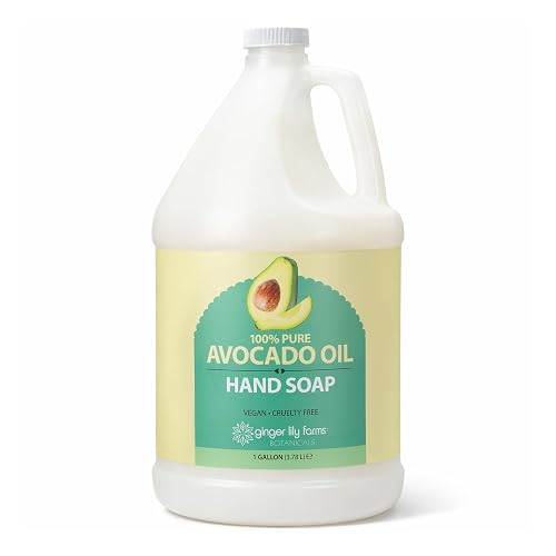 Ginger Lily Farms Botanicals 100% Pure Avocado Oil Hand Soap for All Skin Types, 100% Vegan & Cruelty-Free, 1 Gallon (128 Fl Oz) Refill Beauty & Personal Care Ginger Lily Farms