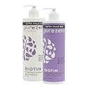 Purezero Biotin Shampoo & Conditioner Set - Anti Thinning Formula - Volumizing, Thicker, Fuller Hair - Zero Sulfates, Parabens, Dyes, Gluten - 100% Beauty & Personal Care Purezero