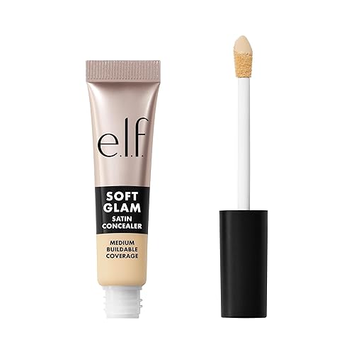 e.l.f. Soft Glam Satin Concealer, Medium Coverage For Blemishes & Under-Eye, Crease-Resistant, Long Lasting, Vegan , 12 Fair Warm Beauty & Personal Care e.l.f.