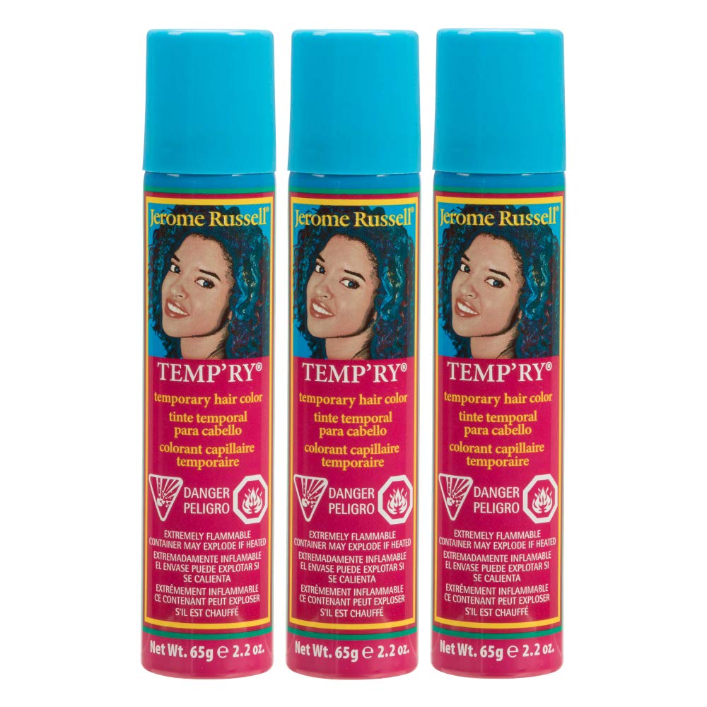 Jerome Russell Temp'Ry Spray-On Auburn Hair Color, 2.2Oz X 3 Pack Beauty & Personal Care Jerome Russell