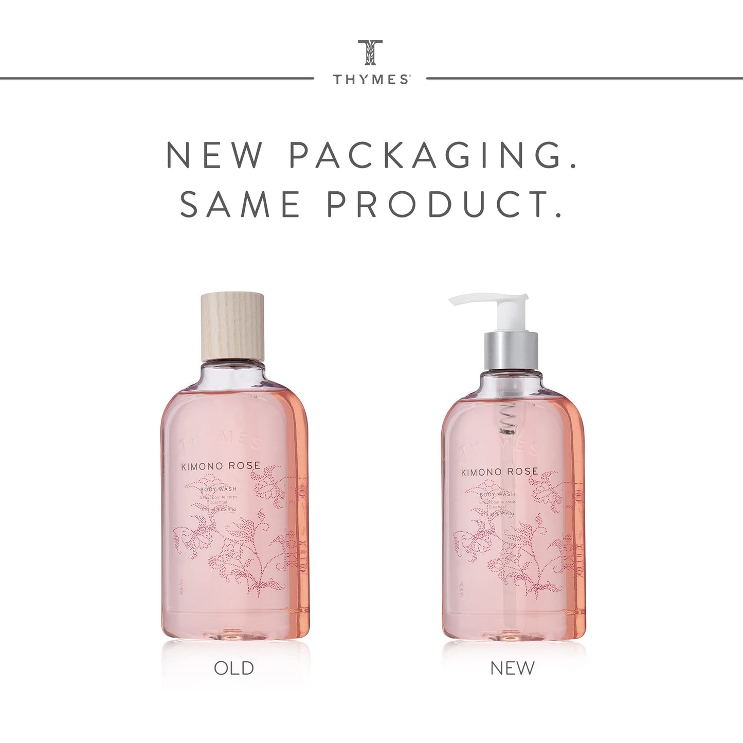 Thymes Body Wash with Pump - Liquid Soap for Bath and Shower - Body Soap - Skin Care - Scented Soap with Notes of Rose, Peony, Jasmine, Clementine Beauty & Personal Care Thymes
