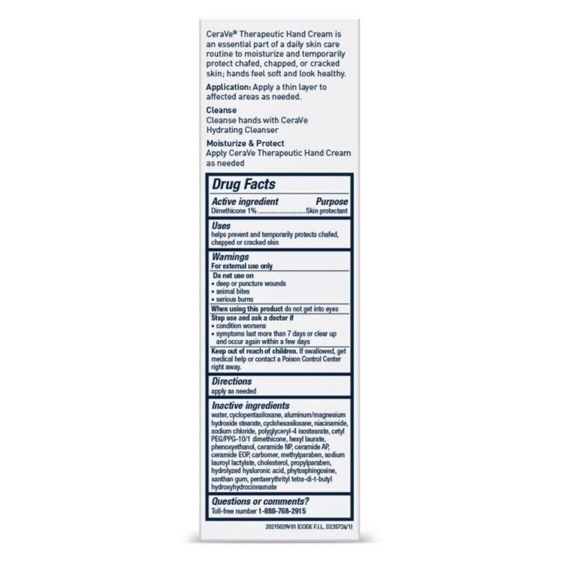 CeraVe Therapeutic Hand Cream 3 oz (Pack of 3) Beauty & Personal Care CeraVe