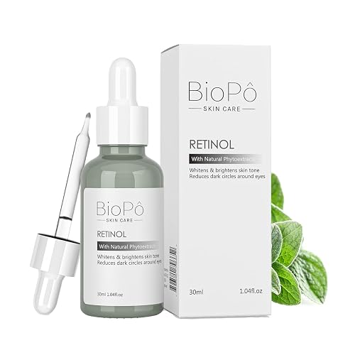BioPo Retinol Serum - Brightens Skin Tone, Evens Complexion, Smooths Fine Lines, Reduces Dark Circles, Lightweight Face Serum for All Skin Types, 30 Beauty & Personal Care BioPo