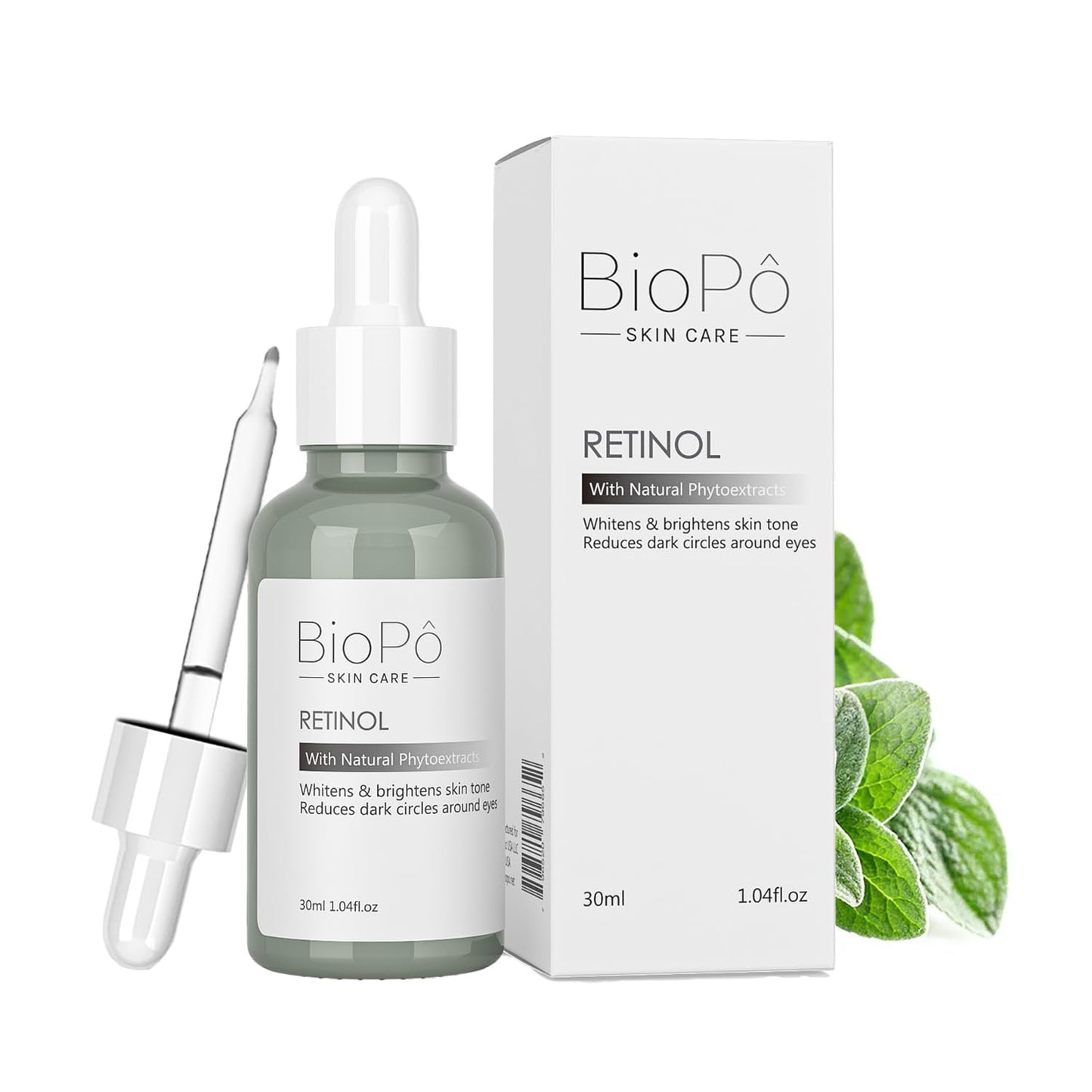 BioPo Retinol Serum - Brightens Skin Tone, Evens Complexion, Smooths Fine Lines, Reduces Dark Circles, Lightweight Face Serum for All Skin Types, 30 Beauty & Personal Care BioPo