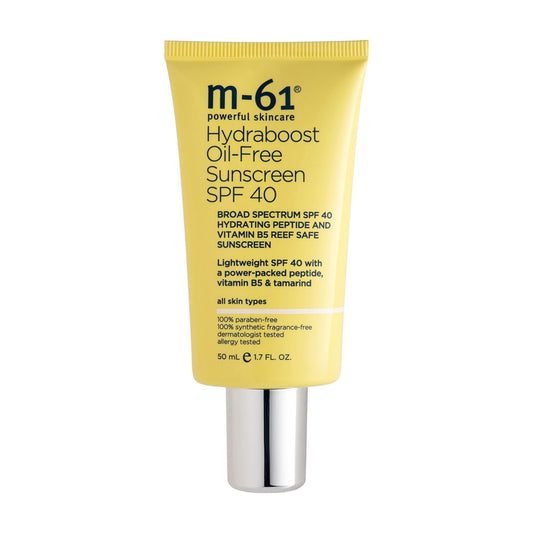 m-61 Hydraboost Oil-Free Sunscreen SPF 40 | Lightweight, Oil-Free SPF 40 With A Power-Packed Peptide, Vitamin B5, Tamarind, 1.7 Fl Oz Beauty & Personal Care m-61