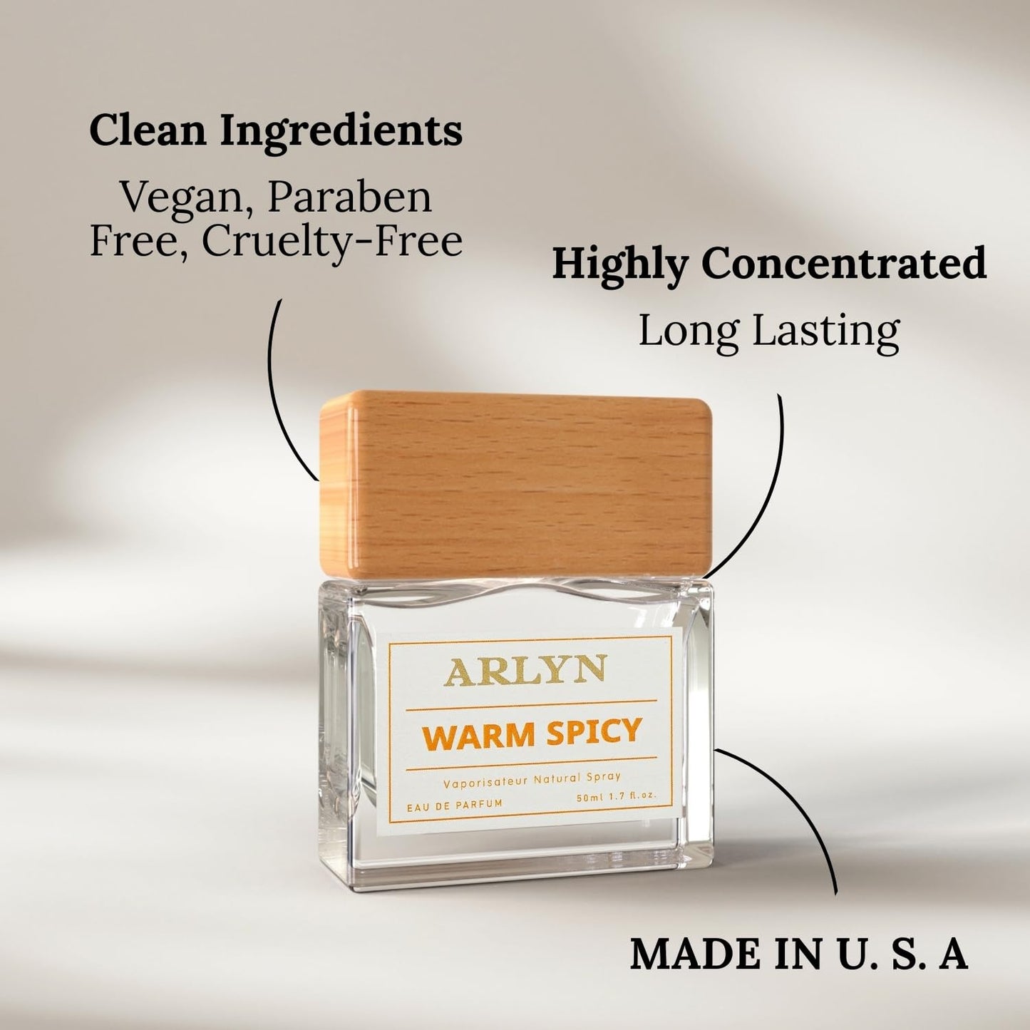 ARLYN Warm Spicy Eau De Parfum Inspired by Kil.Par. An.gel.s Share, Long-Lasting Perfume for Men and Women, Vegan & Eco-Conscious with Clean Beauty & Personal Care ARLYN BY BELLEVUE PARFUMS